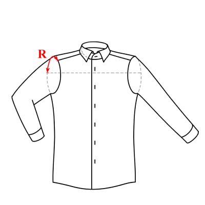 Ширина кокетки по пройме